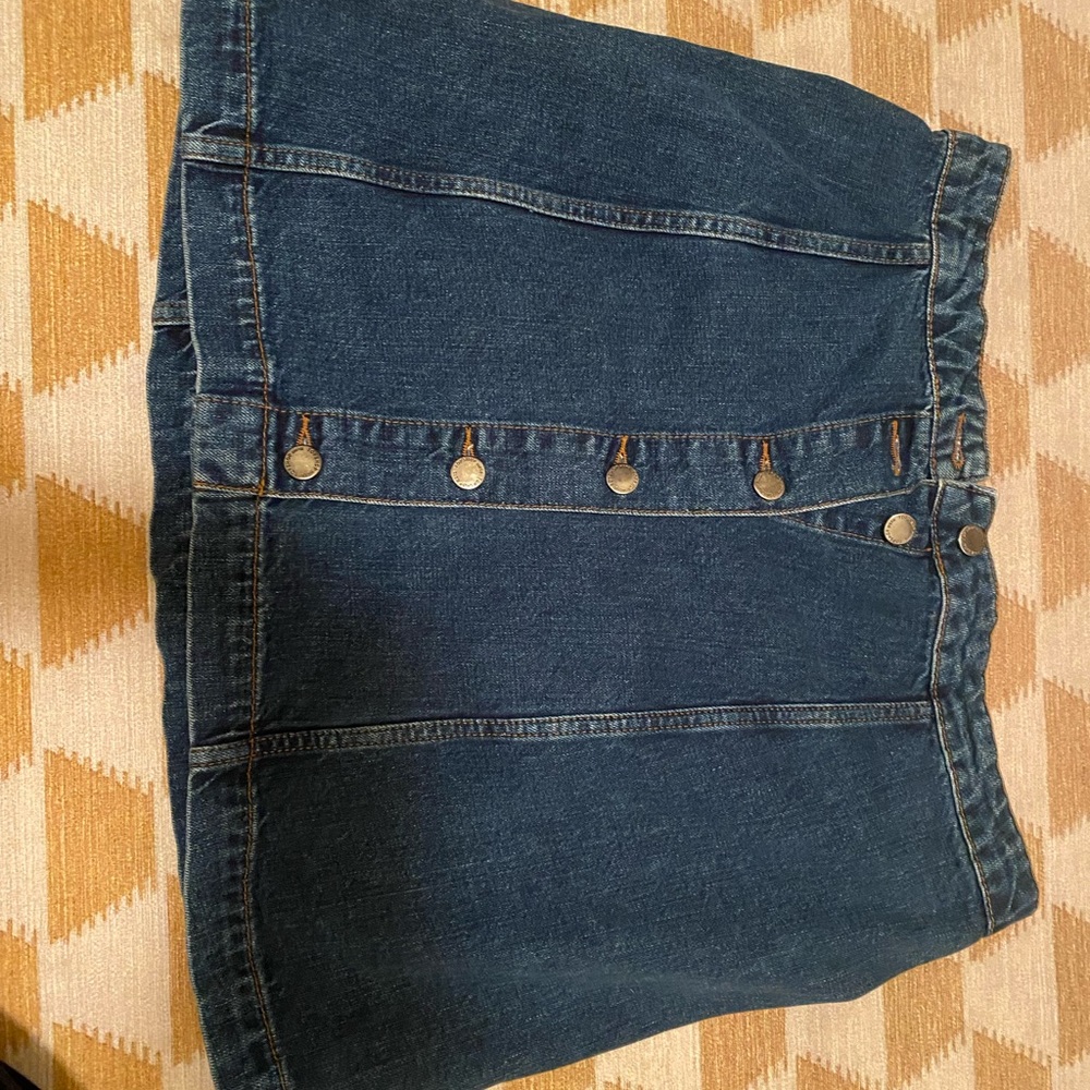 Topshop Blue Denim mini Skirt